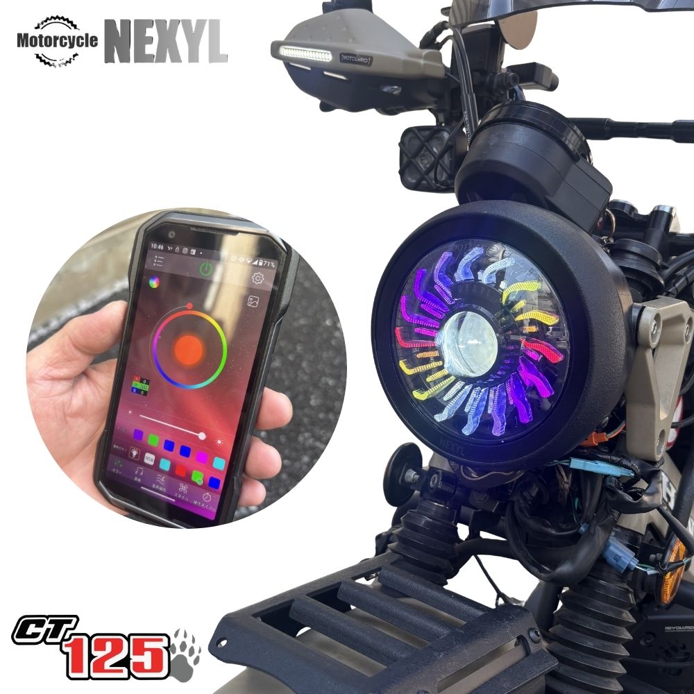 ホンダ（HONDA） ハンターカブCT125専用 RGB LED ヘッドライト