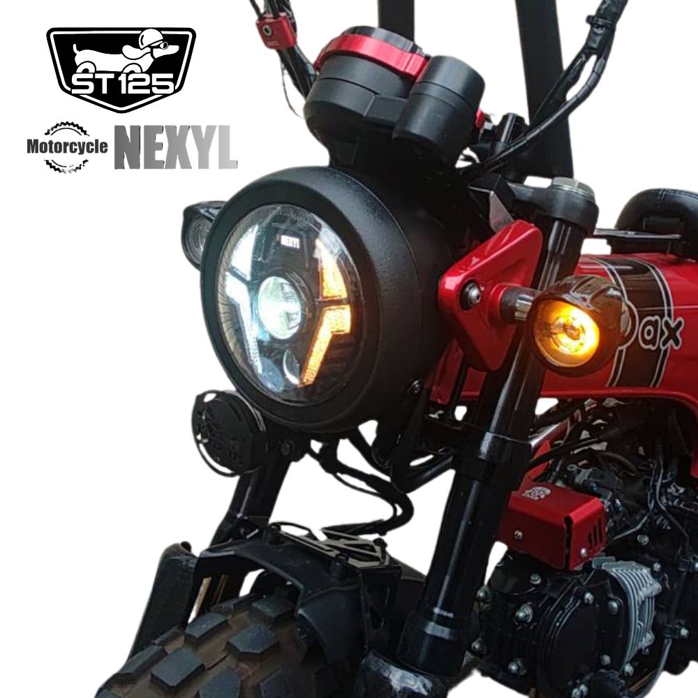HONDA DAX125 用 ウインカー内蔵 LEDヘッドライト デイライト搭載 ロー
