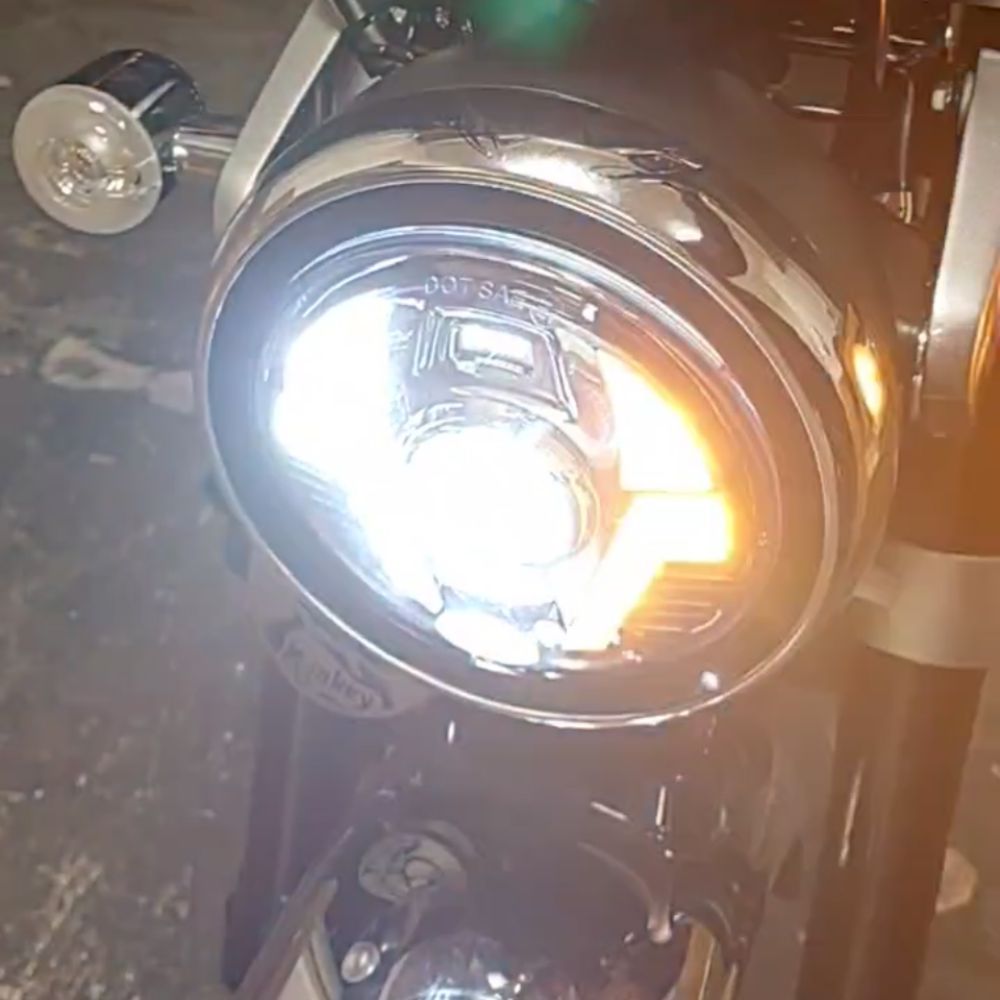 モンキー HONDA Monkey125 用 ウインカー内蔵 LEDヘッドライト デイ