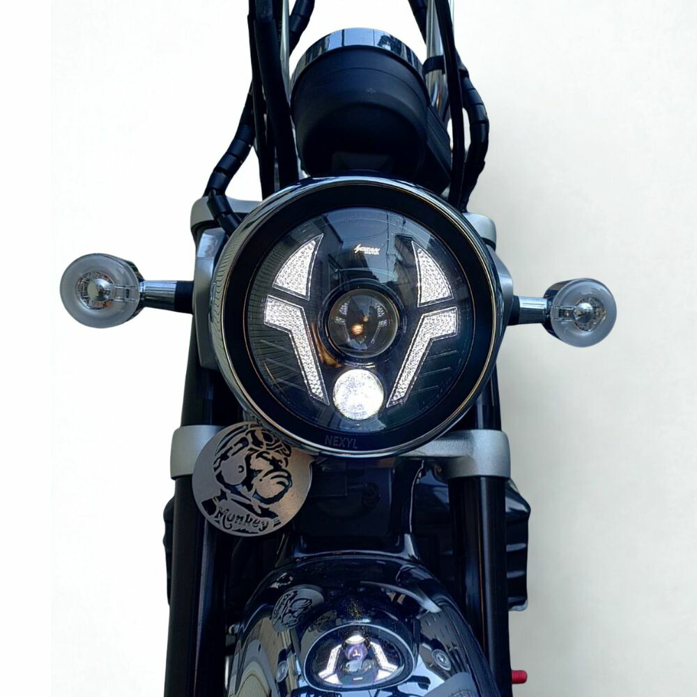 モンキー HONDA Monkey125 用 ウインカー内蔵 LEDヘッドライト デイ