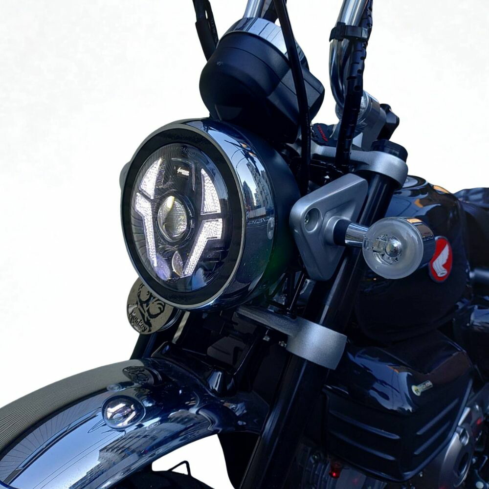 モンキー HONDA Monkey125 用 ウインカー内蔵 LEDヘッドライト デイ