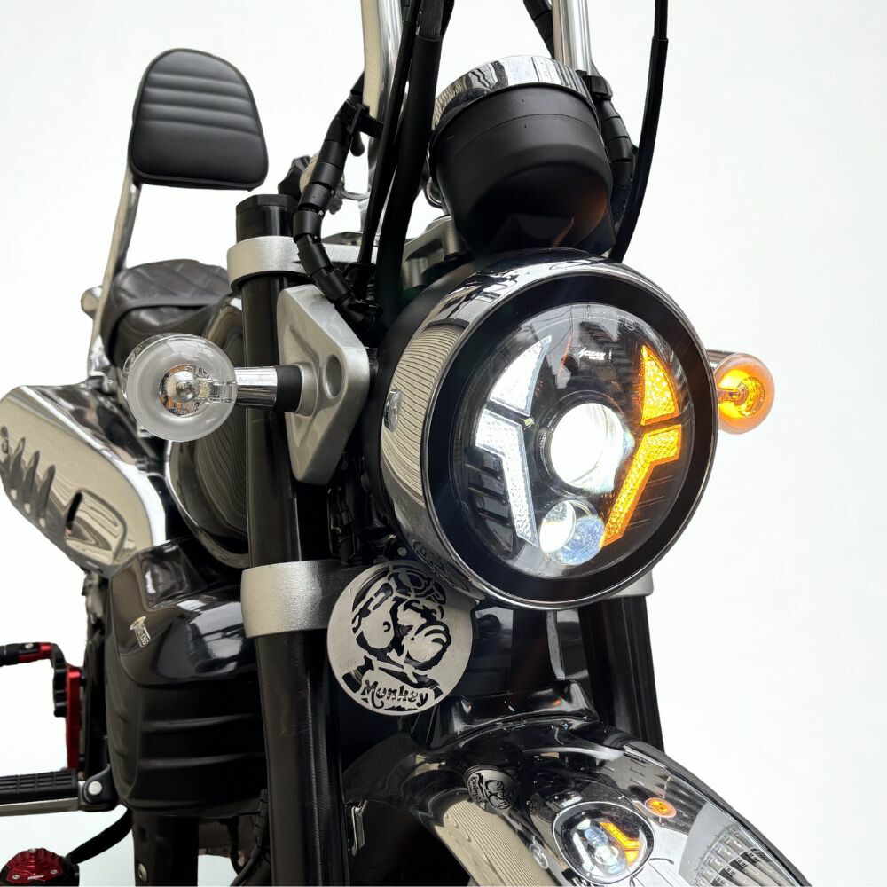 モンキー HONDA Monkey125 用 ウインカー内蔵 LEDヘッドライト デイ