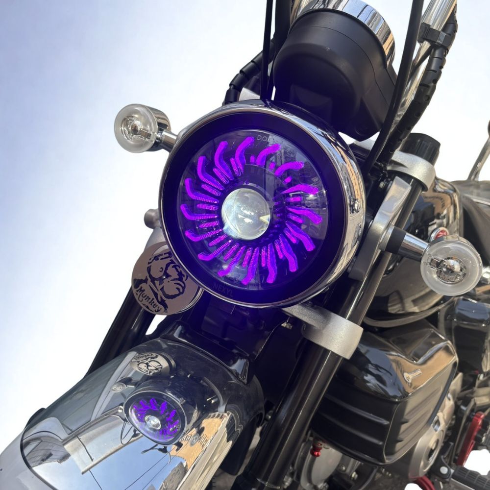 モンキー125 ヘッドライト LED モンキー HONDA Monkey モンキー125専用 RGB LED ヘッドライト