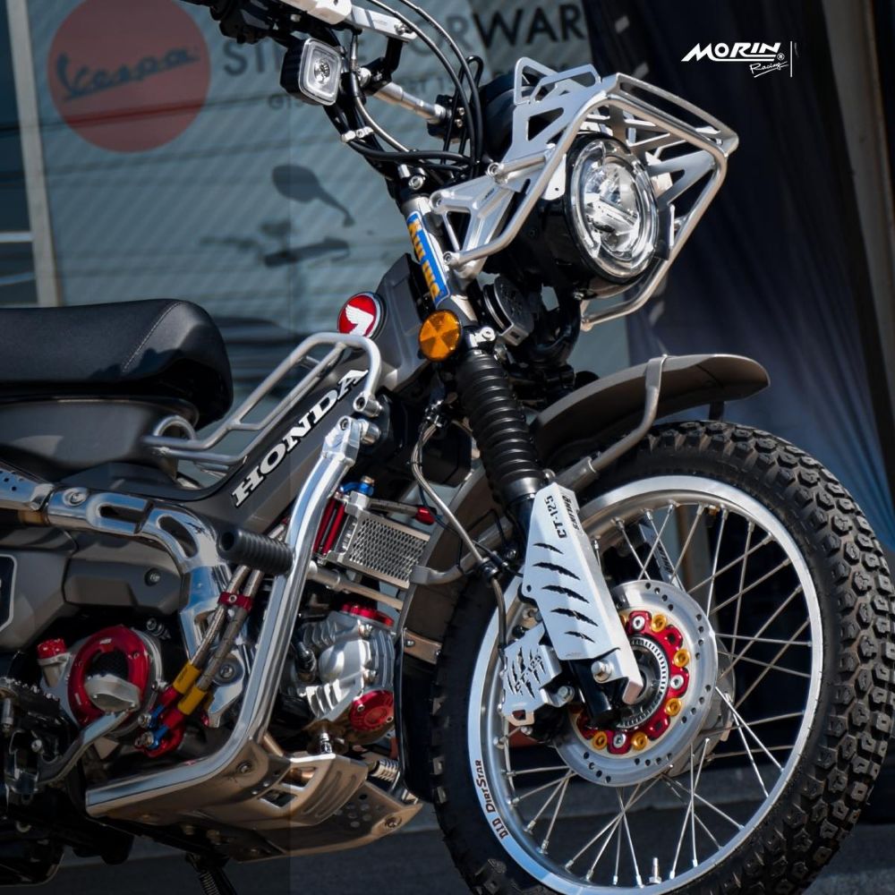 ホンダ 新型ハンターカブ用アルミ製超軽量エンジンガード V2[シルバー