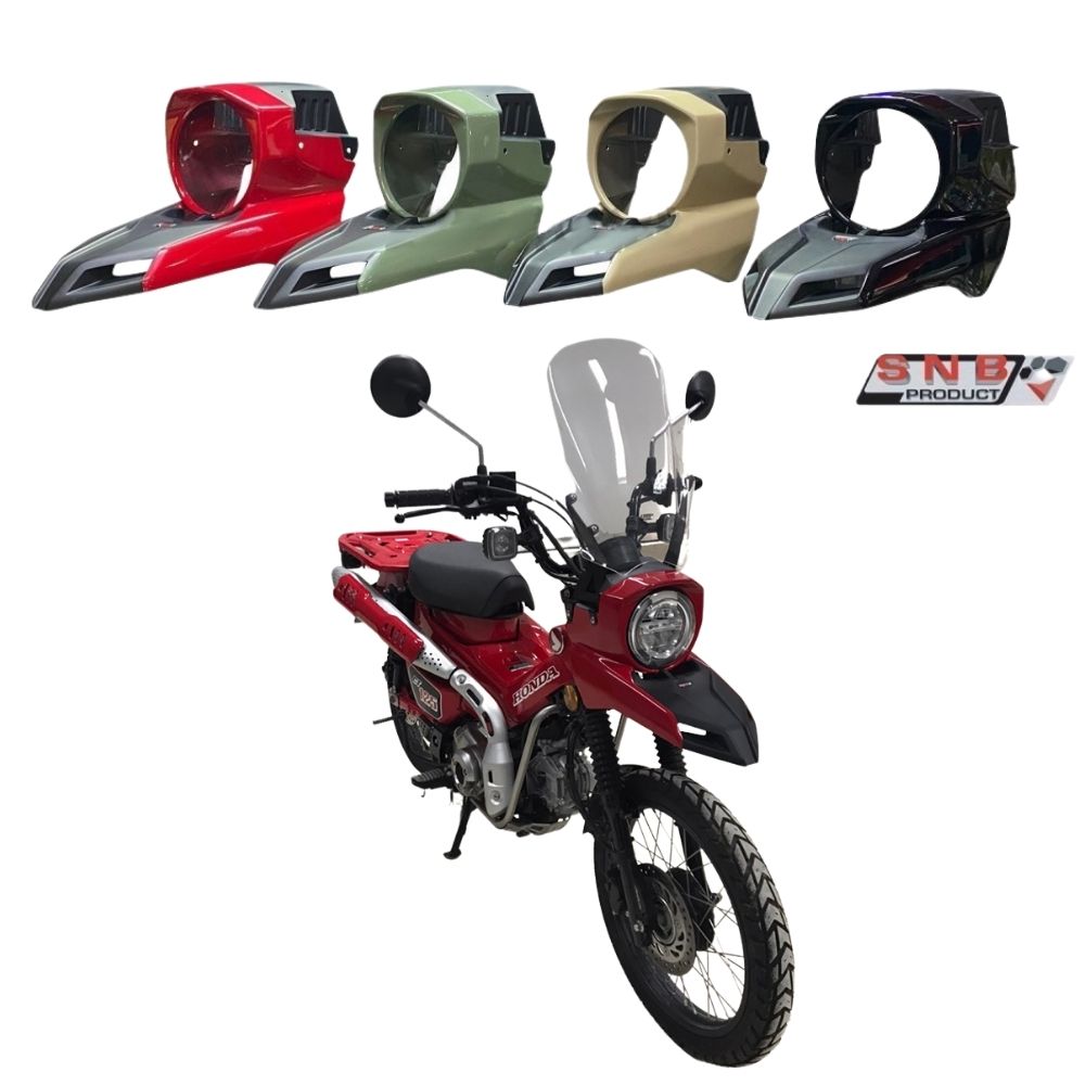 ホンダ ハンターカブCT125用ライトカバー＆モタードフェンダー/Honda CT125 Trail SNB Light Cover Motard  Fender/オフロードバイク風