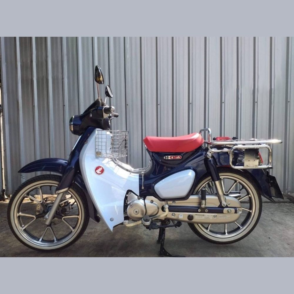 ホンダ スーパーカブC125用サイドラック付き特大リアキャリア HONDA