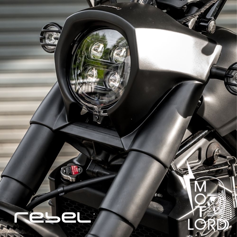 Motolordd モトロード ホンダ レブル250/500 (2021 LEDモデル)フロントカウル＋フロントフォークセット/The Mask  Front Set V3 HONDA Rebel250/500