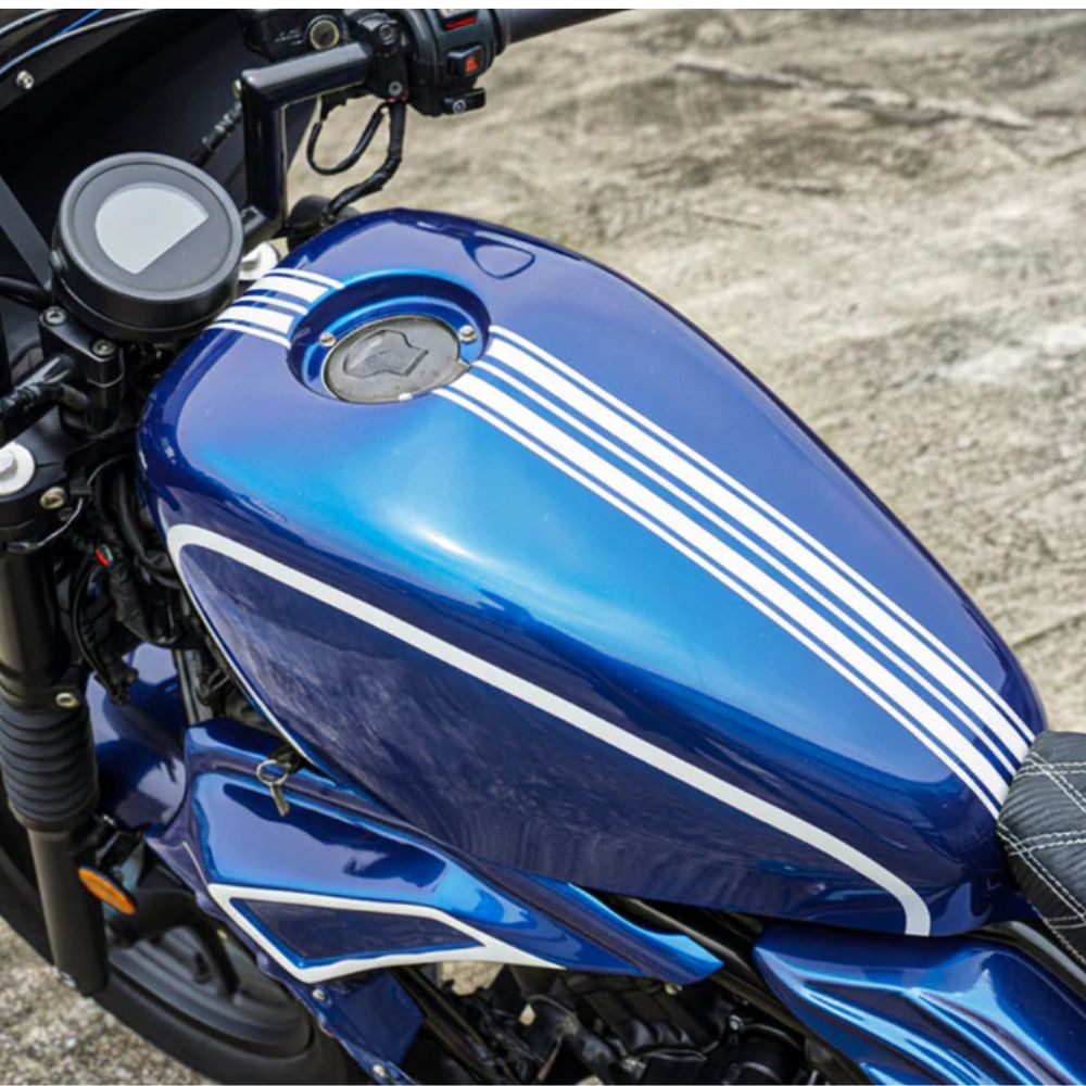 レブル MAXNUS レブル250/500用カスタムタンクカバー ブルー / Fuel