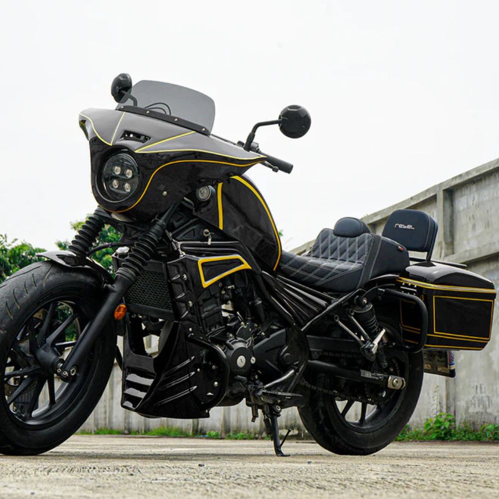 レブル MAXNUS HONDA レブル250/500用カスタムタンクカバー ブラック