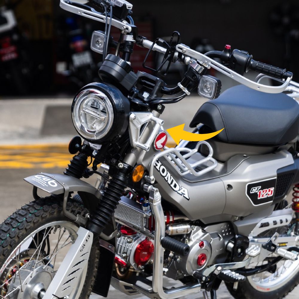 ホンダ（HONDA） ホンダハンターカブCT125用ヘッドライトブラケット＋