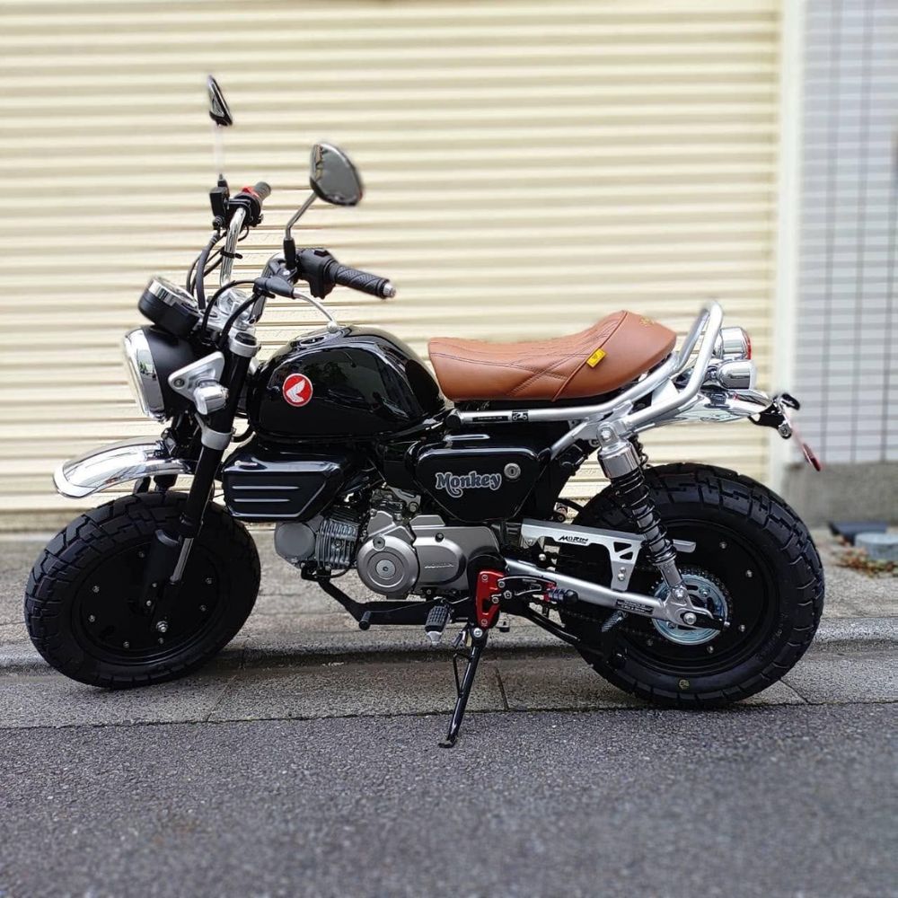 MonQeyKing モンキー125 シート カスタムシート ブラウン タックロール