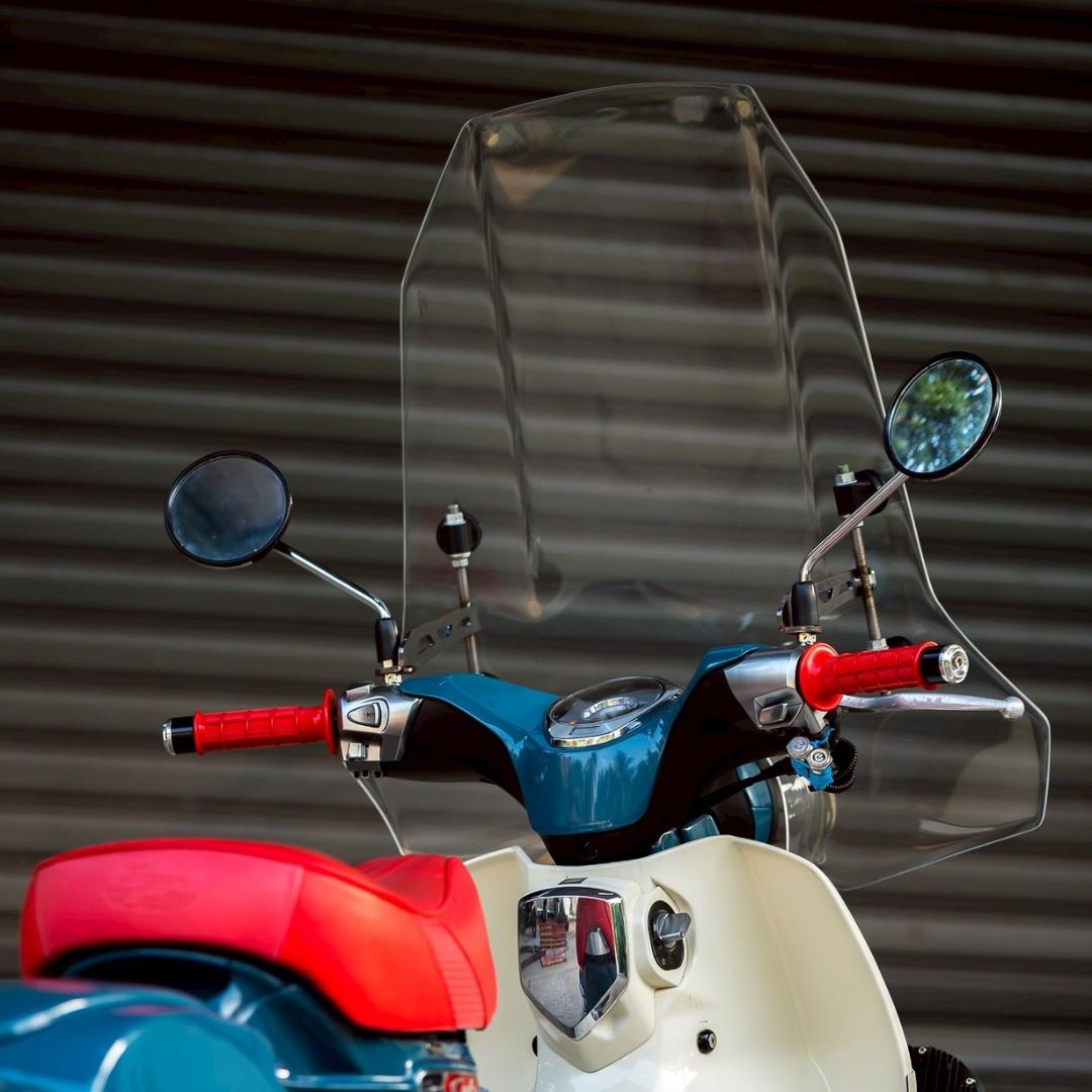 カブフロントスクリーン スーパーカブ ホンダ ショートフロントスクリーン クリア クロスカブ