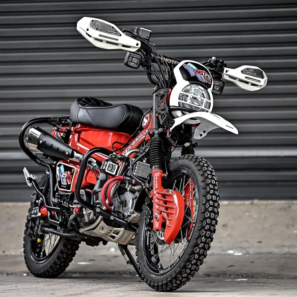 MotolordD ホンダ ハンターカブ CT125用 LED ナックルガードV2