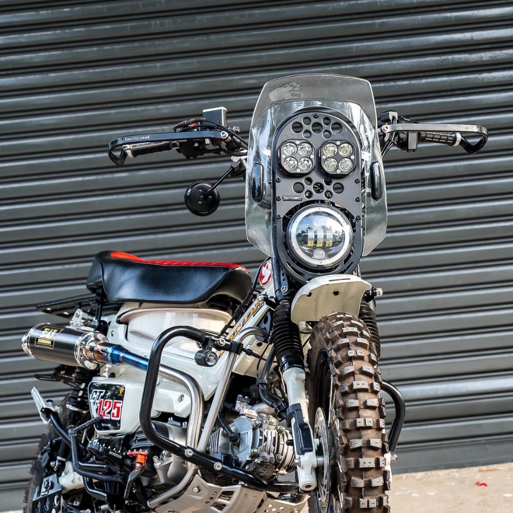【新品】 ホンダ CT125 ハンターカブ対応 LED ヘッドライト Motikvans ホンダ CT125 ハンターカブ対応 LED ヘッドライトDRL
