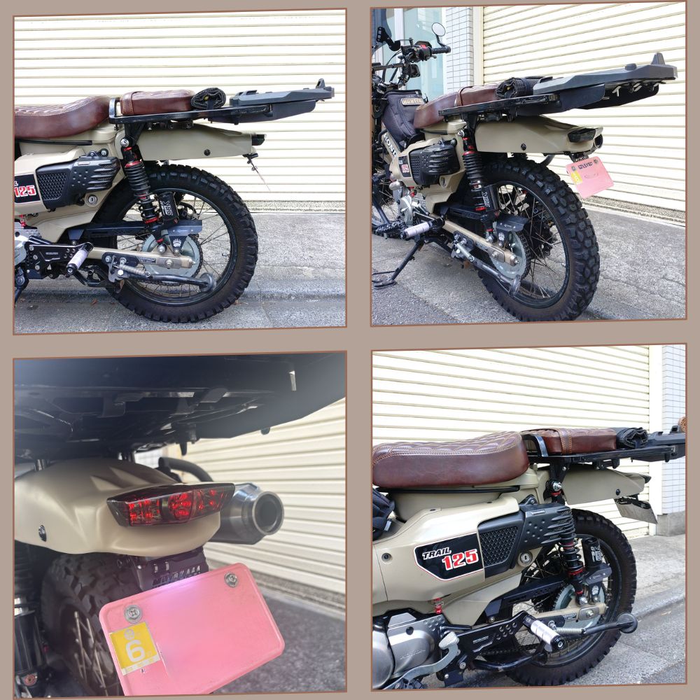 MotolordD CT125 ハンターカブ リアフェンダー LEDウインカー内蔵