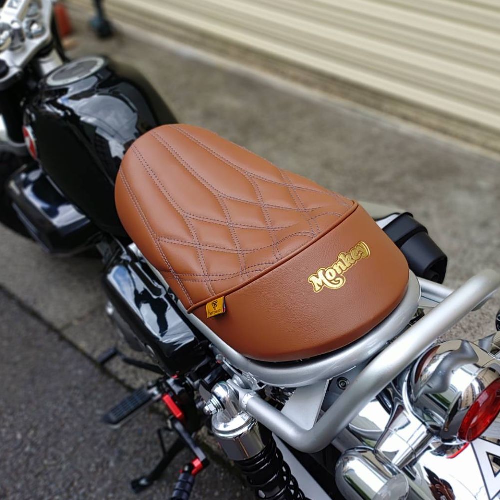 モンキー125 JB05 現行 純正シート　HONDA　MONKEY　美品 ホンダモンキー125交換用シート [V2 #2 艶消しライトブラウン