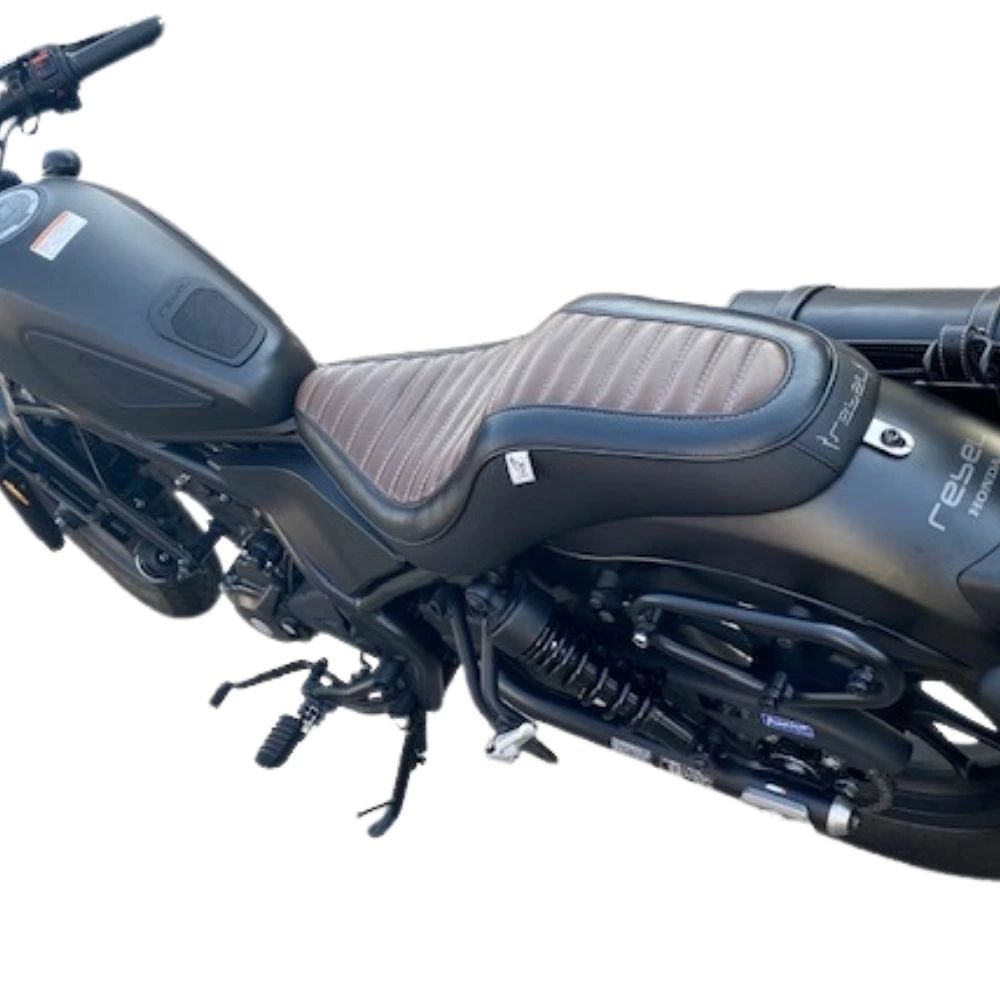 ホンダ レブル250/500交換用ダブルシート /モトロード(V4 ブラウン