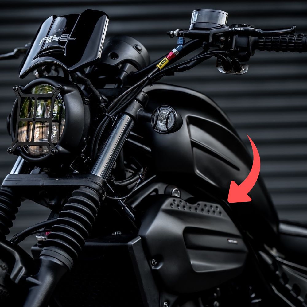 ☆正規品☆レブル250-500 サイド　ポケット　カバー　rb００８９ Amazon | Diabolus ホンダ レブル250/500サイドポケットカバー
