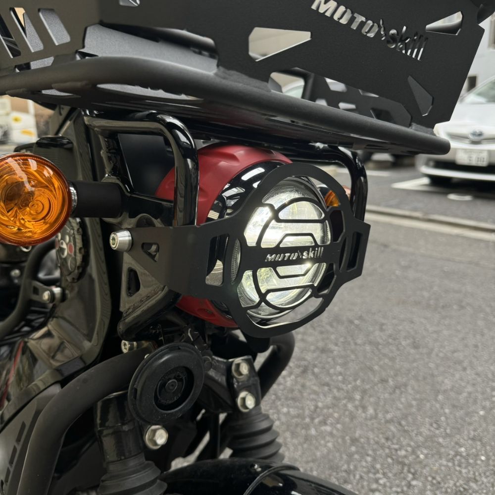 クロスカブ モートースキール CC110用ヘッドライトガード V2