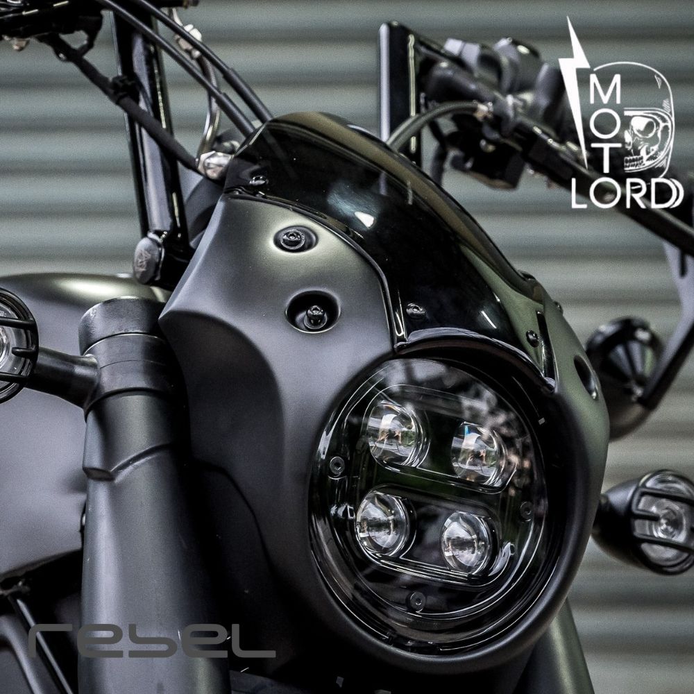 ホンダ レブル250/500 【2021〜】 ヘッドライトカバー カウル MOTOLORDD Headlight cover V2-2 For  Rebel 300 & 500 Year 2021〜モトロード