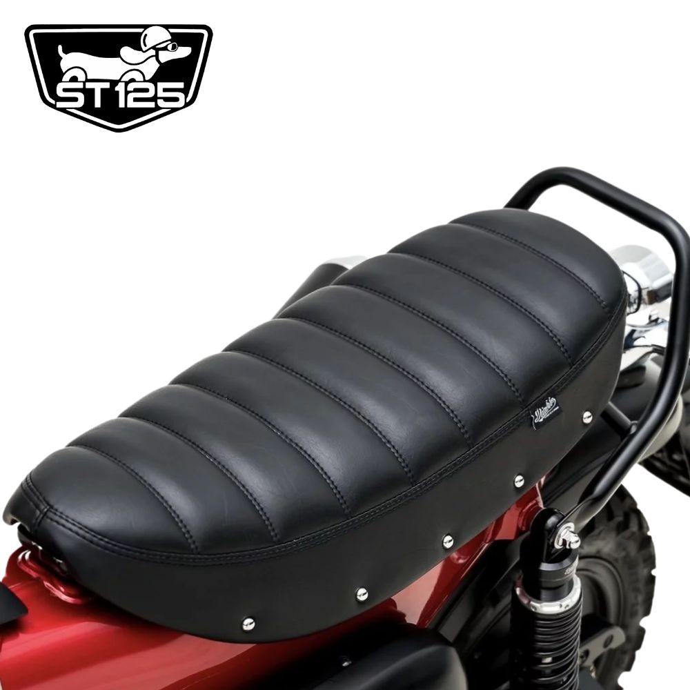 ホンダ ダックス ST125用交換ローダウンシート DX005 /Diablo Custom Works Classic Seat  (Horizontal Stripe) for Honda ST125 JB04