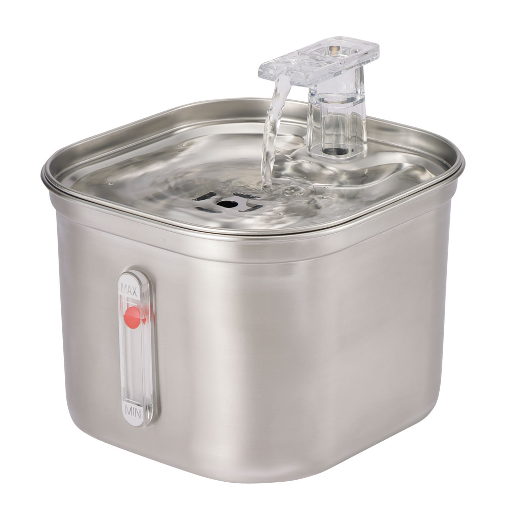 在庫一掃 給水器 ペット ステンレス 自動給水器 猫 犬 自動水やり器 2.2L 大容量 PEDIAL/ペディアル LEHIWD200 | ブランド登録なし | 01