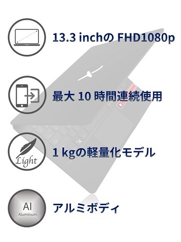 MiraBook ミラブック 13.3 inch ノートPC型 ミラーリング デバイス Type-C 接続 5G スマートフォン 対応 正規品