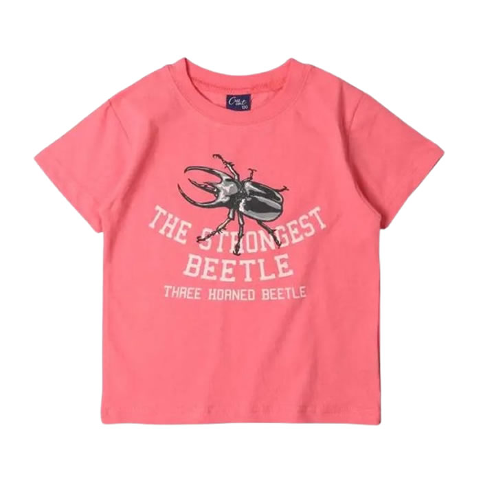 子ども服 昆虫柄 半袖 Tシャツ キッズ 男の子 女の子 クワガタ カブトムシ 80-130