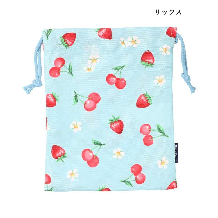 06お給食袋 コップ袋 巾着袋ミニイチゴ
