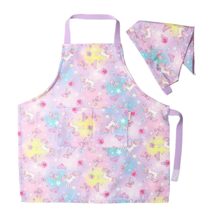 Kids Foret（キッズフォーレ） エプロン 子ども キッズ 三角巾 セット