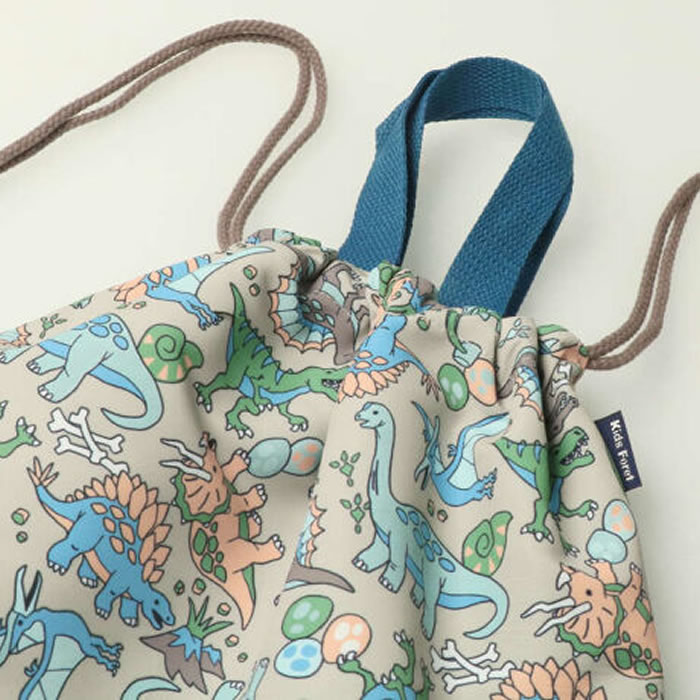 Kids Foret（キッズフォーレ） ナップサック ナップザック 恐竜 働く車