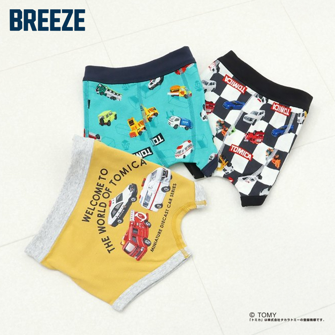 F.O.KIDS（エフオーキッズ） F.O.KIDS TOMICA×BREEZE 3柄ボクサー