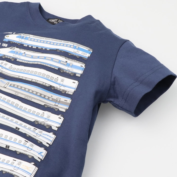 hungry heart（ハングリーハート） JR歴代新幹線電車プリント半袖T