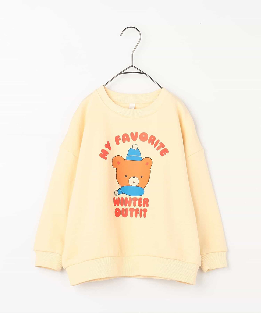 p.premier イロチ買いしたいバリエーショングラフィック裏起毛トレーナー キッズ スウェット トップス 裏毛素材 こども 女の子 男の子 カジュアル 通園 通学 | p.premier | 01