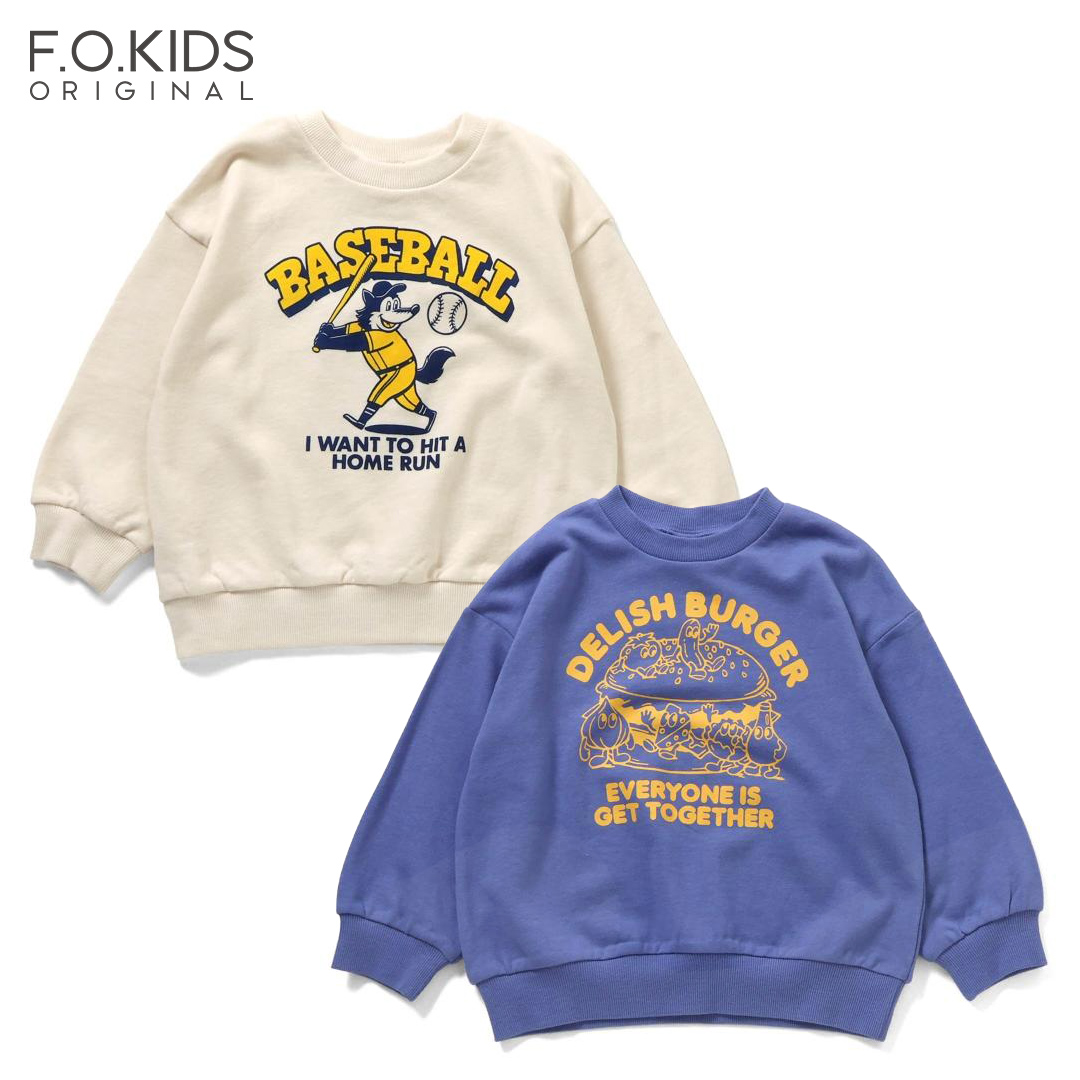 F.O.KIDS（エフオーキッズ） カラバリグラフィックトレーナー 長袖