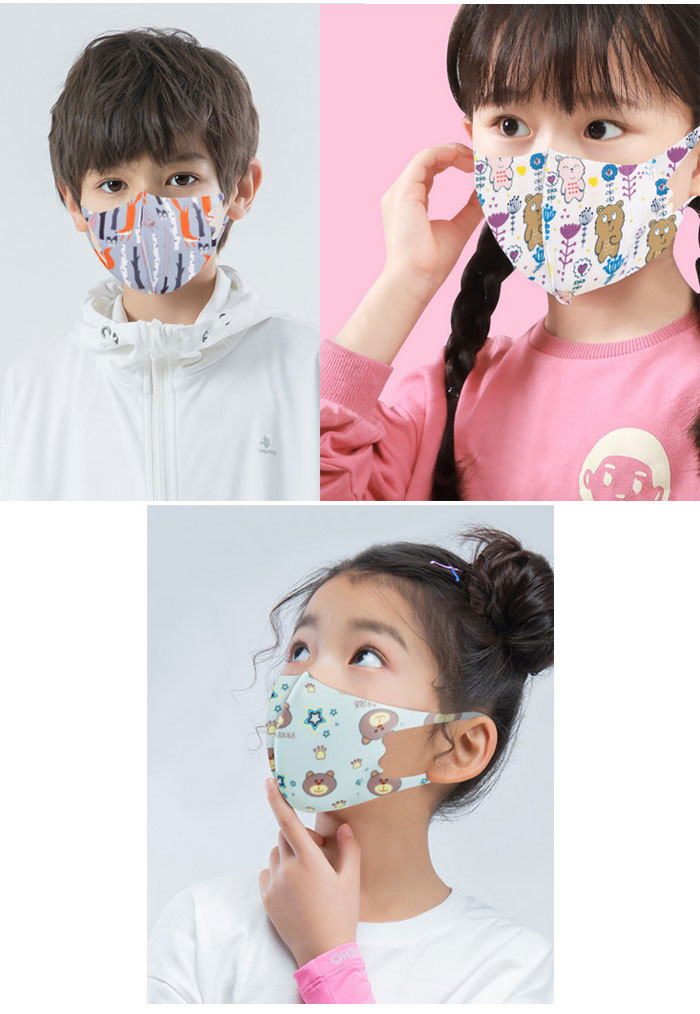 マスク キッズ 子供用マスク 洗える 子ども ガーゼ シルク 3d 立体 夏