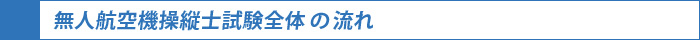 無人航空機操縦士試験全体の流れ