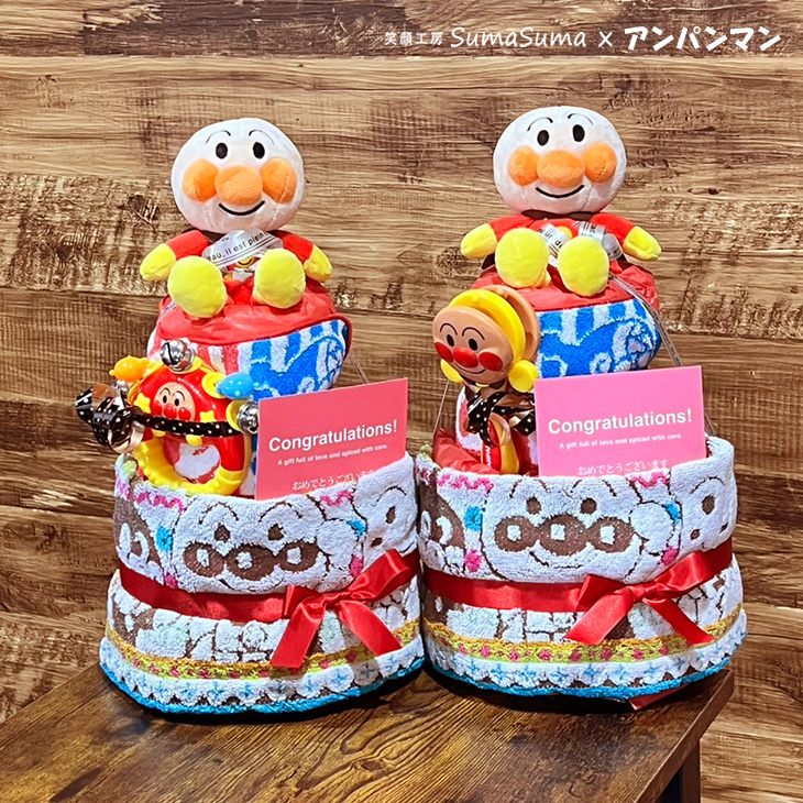 パンパース おむつケーキ アンパンマン 出産祝い 男 女 オムツ