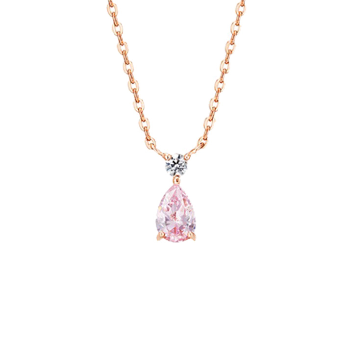 【ピンククリスタルがさりげなく主張♡】CHANEL ネックレス 春の陽気に咲く満開の桜と蝶が舞う朗らかな情景に心躍らせて