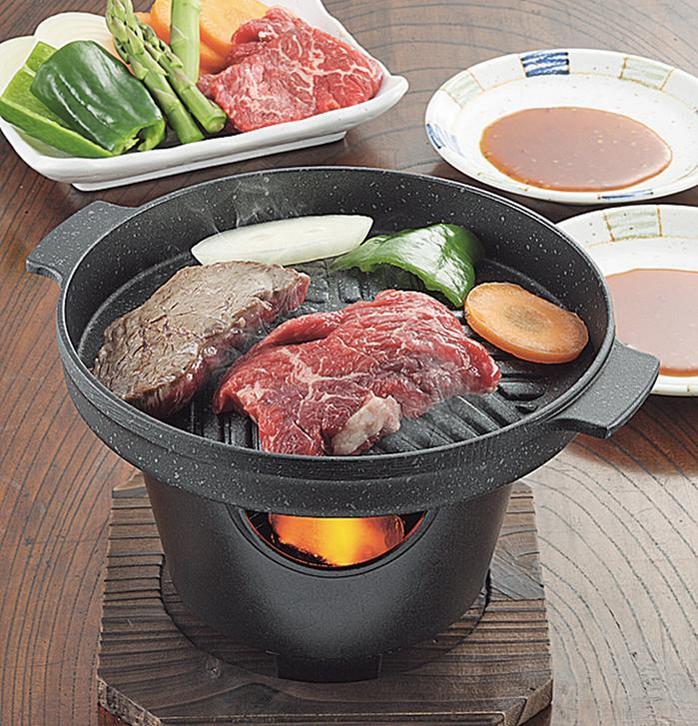 ストロングマーブル懐石 丸型焼肉グリル /H5369 : 住マイル - 通販