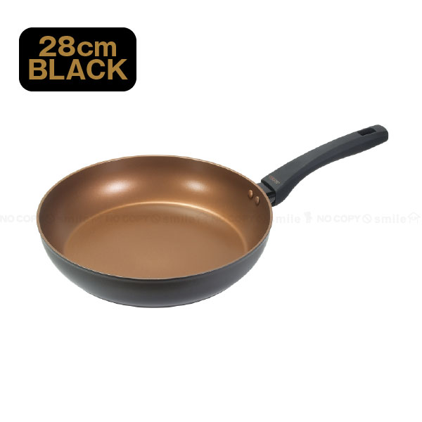 VISIONS GOLD Coating IH対応フライパン 28cm / フライパン 硬質セラミック IH対応 直火対応 オール熱源対応 高耐久 ソフトハンドル おしゃれ | パール金属 | 01