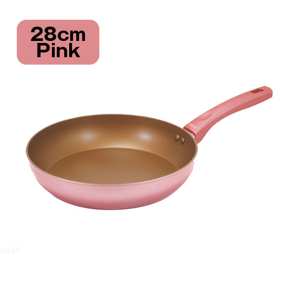 VISIONS GOLD Coating IH対応フライパン 28cm / フライパン 硬質セラミック IH対応 直火対応 オール熱源対応 高耐久 ソフトハンドル おしゃれ | パール金属 | 03