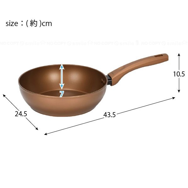 パール金属 VISIONS GOLD Coating IH対応ディープパン 24cm