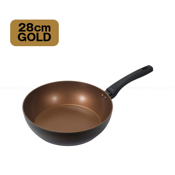 パール金属 VISIONS GOLD Coating IH対応ディープパン 28cm
