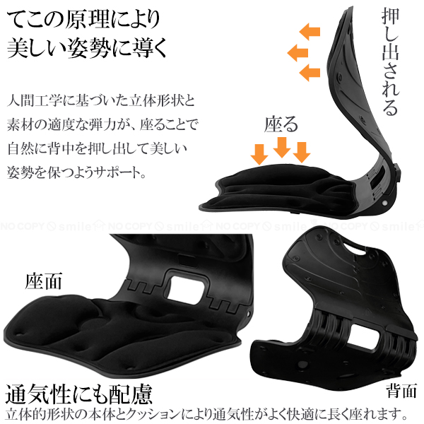 美姿勢サポートチェアスワンル ポルタ 60217 / 姿勢矯正 サポート
