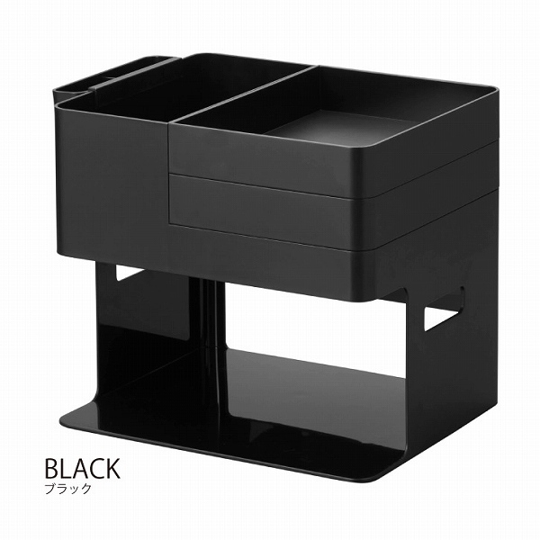 タワー tower 山崎実業 / ネイルライト＆ジェルネイル用品収納ケース 「送料無料」/ ネイルライト 収納 ネイル グッズ セルフ アート ジェル ポリッシュ トレー | tower | 02