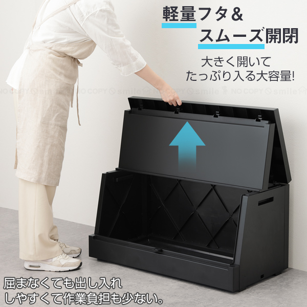 RISU（リス） SOLOW 出し入れがスムーズな屋外ストッカー 120L