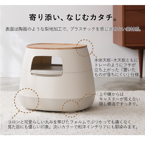 RISU（リス） poapel 天板付き動かせるくつろぎ収納 ローテーブル