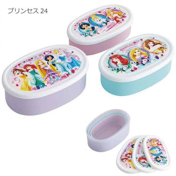 スケーター 抗菌 シール容器 3Pセット 「コンパクト便」/ キャラクター