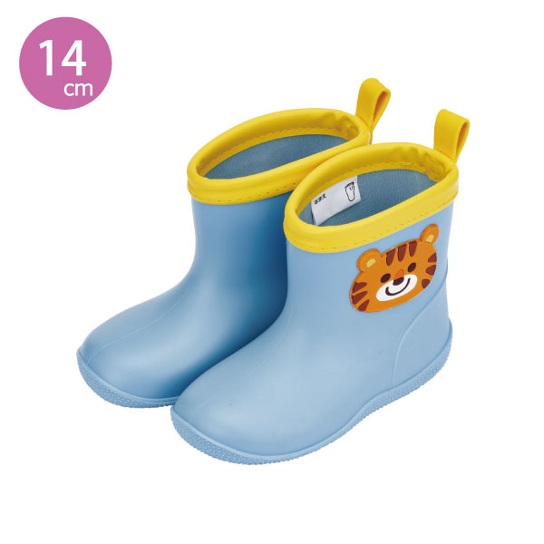 スケーター キッズ レインブーツ ワッペン付き チアフルタイガー
